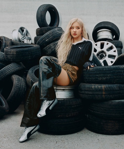 PUMA/プーマ レディース スニーカー 韓国 シルバー ROSE ロゼ SPEEDCAT