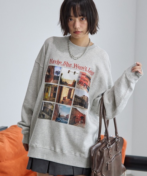 PBLIM(ページボーイリム)の「《UNISEX》ロストキャットスウェット(スウェット・レディース・ネイビー/オフホワイト/グレー・MEDIUM/LARGE)」の7枚目の写真