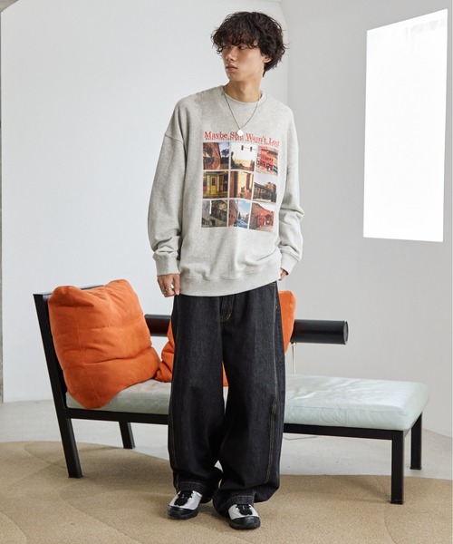 PBLIM(ページボーイリム)の「《UNISEX》ロストキャットスウェット(スウェット・レディース・ネイビー/オフホワイト/グレー・MEDIUM/LARGE)」の15枚目の写真