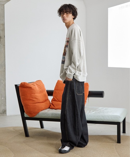 PBLIM(ページボーイリム)の「《UNISEX》ロストキャットスウェット(スウェット・レディース・ネイビー/オフホワイト/グレー・MEDIUM/LARGE)」の10枚目の写真