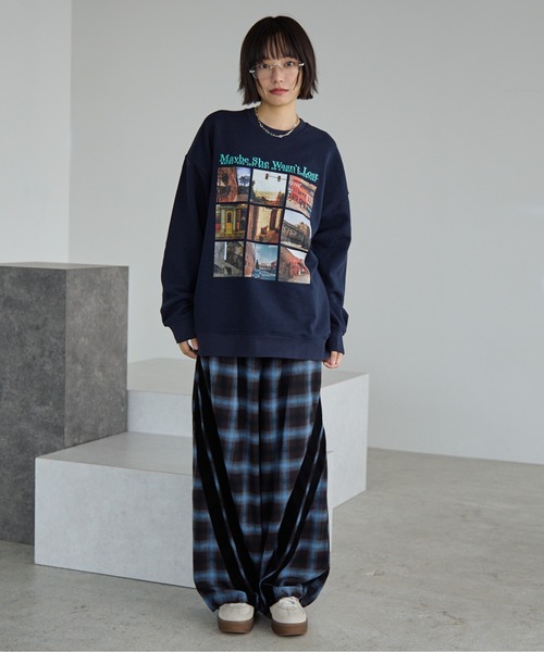 PBLIM(ページボーイリム)の「《UNISEX》ロストキャットスウェット(スウェット・レディース・ネイビー/オフホワイト/グレー・MEDIUM/LARGE)」の22枚目の写真