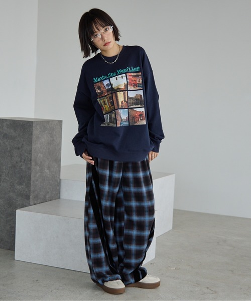 PBLIM(ページボーイリム)の「《UNISEX》ロストキャットスウェット(スウェット・レディース・ネイビー/オフホワイト/グレー・MEDIUM/LARGE)」の20枚目の写真