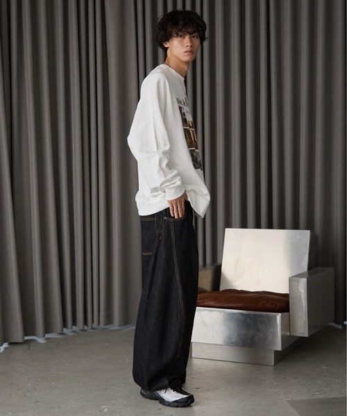 PBLIM(ページボーイリム)の「《UNISEX》ロストキャットスウェット(スウェット・レディース・ネイビー/オフホワイト/グレー・MEDIUM/LARGE)」の4枚目の写真