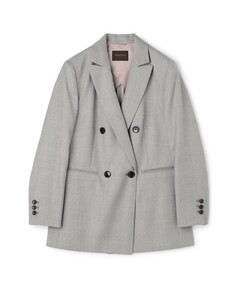 セール】ダブルテーラードメランジジャケット（テーラードジャケット 