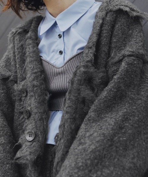 WILLFULLY（ウィルフリー）の「brushed lightly reversible knit cardigan（カーディガン/ボレロ・レディース・ナチュラル/ブラウン/チャコール/ネイビー・S/M）」の10枚目の写真