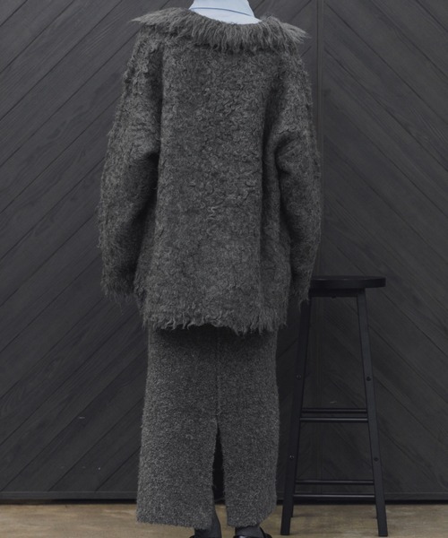 WILLFULLY（ウィルフリー）の「brushed lightly reversible knit cardigan（カーディガン/ボレロ・レディース・ナチュラル/ブラウン/チャコール/ネイビー・S/M）」の8枚目の写真
