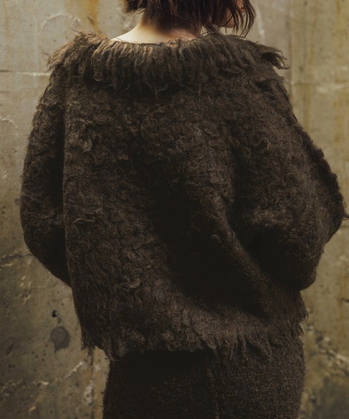 WILLFULLY（ウィルフリー）の「brushed lightly reversible knit cardigan（カーディガン/ボレロ・レディース・ナチュラル/ブラウン/チャコール/ネイビー・S/M）」の13枚目の写真