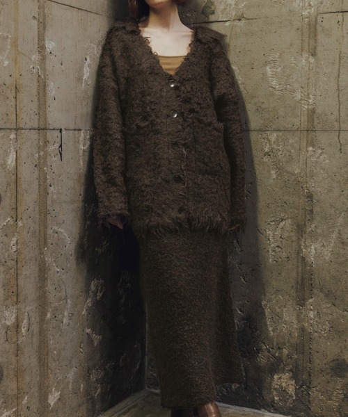 WILLFULLY（ウィルフリー）の「brushed lightly reversible knit cardigan（カーディガン/ボレロ・レディース・ナチュラル/ブラウン/チャコール/ネイビー・S/M）」の14枚目の写真
