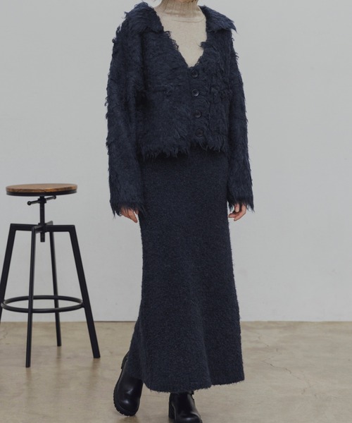 WILLFULLY（ウィルフリー）の「brushed lightly reversible knit cardigan（カーディガン/ボレロ・レディース・ナチュラル/ブラウン/チャコール/ネイビー・S/M）」の19枚目の写真