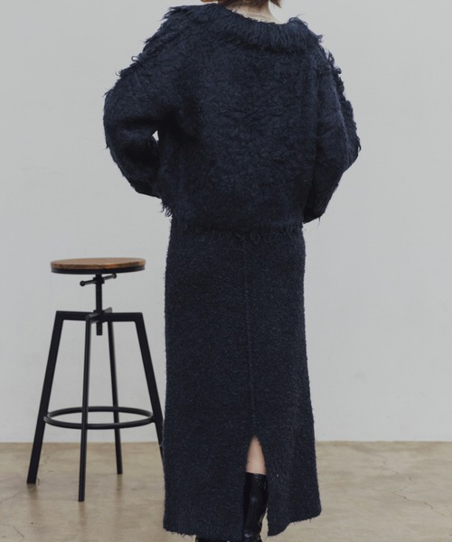 WILLFULLY（ウィルフリー）の「brushed lightly reversible knit cardigan（カーディガン/ボレロ・レディース・ナチュラル/ブラウン/チャコール/ネイビー・S/M）」の20枚目の写真