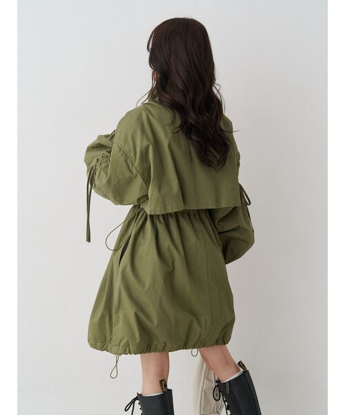 jouetie（ジュエティ）の「ギャザーリボンモッズコート（モッズコート・レディース・ブラック/カーキ/ブルー・MEDIUM）」の17枚目の写真