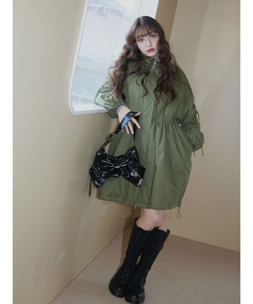 ギャザーリボンモッズコート（モッズコート）｜jouetie（ジュエティ