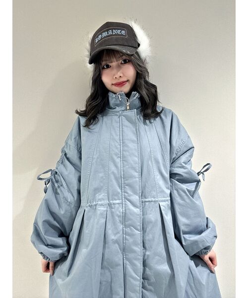 jouetie（ジュエティ）の「ギャザーリボンモッズコート（モッズコート・レディース・ブラック/カーキ/ブルー・MEDIUM）」の20枚目の写真