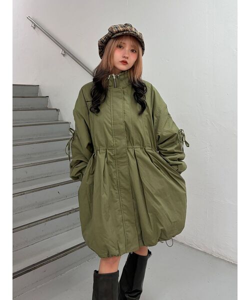 ギャザーリボンモッズコート（モッズコート）｜jouetie（ジュエティ
