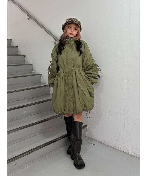 ギャザーリボンモッズコート（モッズコート）｜jouetie（ジュエティ