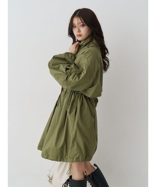 jouetie（ジュエティ）の「ギャザーリボンモッズコート（モッズコート・レディース・ブラック/カーキ/ブルー・MEDIUM）」の16枚目の写真