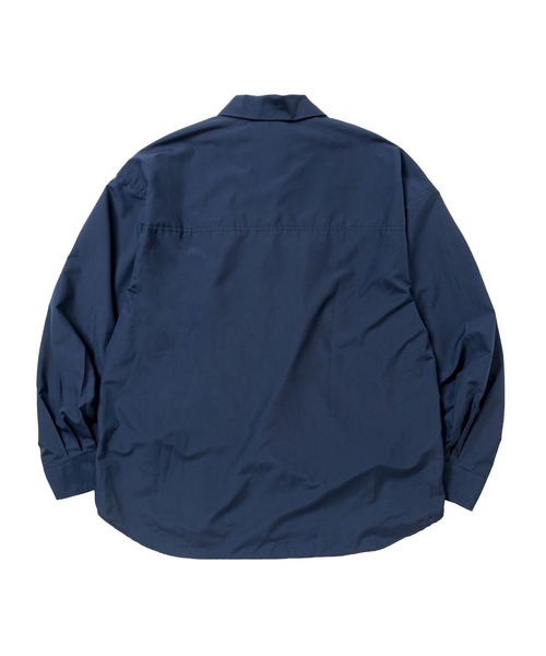 meanswhile（ミーンズワイル）の「Feather Smooth Snap SH（シャツ/ブラウス・メンズ・ネイビー/オフホワイト・3(L)/2(M)）」の9枚目の写真