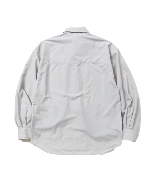 meanswhile（ミーンズワイル）の「Feather Smooth Snap SH（シャツ/ブラウス・メンズ・ネイビー/オフホワイト・3(L)/2(M)）」の3枚目の写真