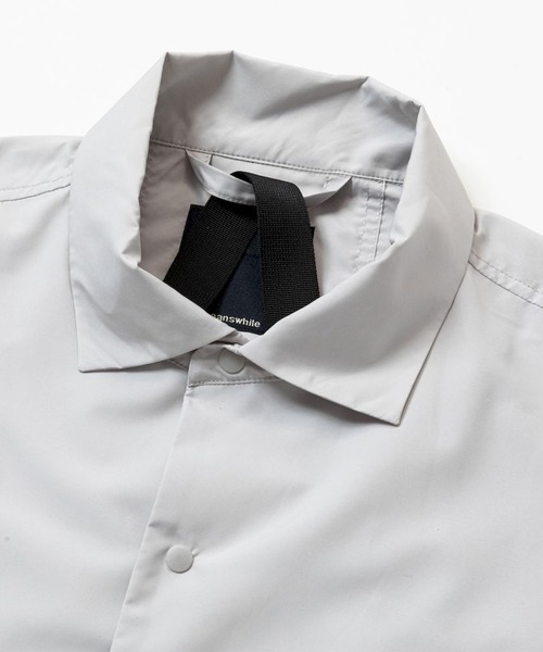 meanswhile（ミーンズワイル）の「Feather Smooth Snap SH（シャツ/ブラウス・メンズ・ネイビー/オフホワイト・3(L)/2(M)）」の4枚目の写真