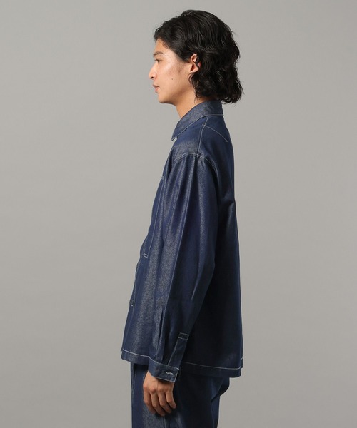 セール】【BREEZY DENIM】ステッチデニムシャツ【セットアップ対応