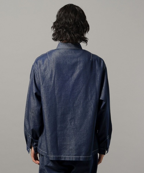 セール】【BREEZY DENIM】ステッチデニムシャツ【セットアップ対応