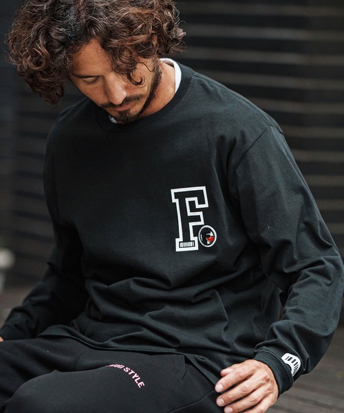 felkod（フィルコッド）の「mlt5396-Prints and Patches 6oz Long Sleeve Tee ロングスリーブカットソー(F25F260)（Tシャツ/カットソー・メンズ・ホワイト/ブラック/ブルー系その他・S/M/L/XL）」の2枚目の写真