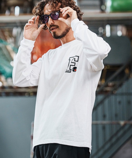 felkod（フィルコッド）の「mlt5396-Prints and Patches 6oz Long Sleeve Tee ロングスリーブカットソー(F25F260)（Tシャツ/カットソー・メンズ・ホワイト/ブラック/ブルー系その他・S/M/L/XL）」の5枚目の写真