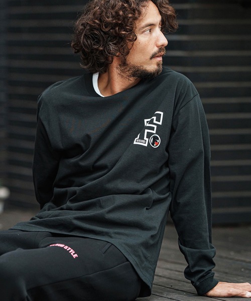 felkod（フィルコッド）の「mlt5396-Prints and Patches 6oz Long Sleeve Tee ロングスリーブカットソー(F25F260)（Tシャツ/カットソー・メンズ・ホワイト/ブラック/ブルー系その他・S/M/L/XL）」の9枚目の写真