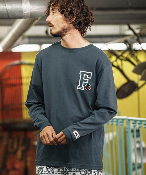 felkod（フィルコッド）の「mlt5396-Prints and Patches 6oz Long Sleeve Tee ロングスリーブカットソー(F25F260)（Tシャツ/カットソー・メンズ・ホワイト/ブラック/ブルー系その他・S/M/L/XL）」の13枚目の写真