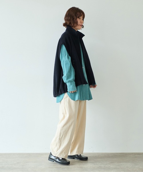 yuni（ユニ ）の「コットンウールカシミアボア コクーンベスト（その他