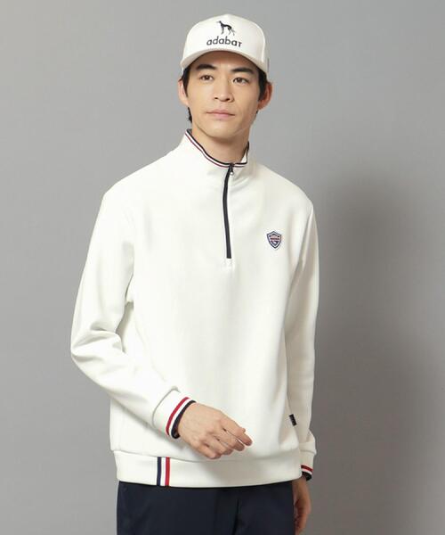 adabat(アダバット)の「【新レーベル ADABAT NAVY】せとはるコラボ ハーフジッププルオーバー(Tシャツ/カットソー・メンズ・カーキ系6/ホワイト系・50/48/46)」の5枚目の写真