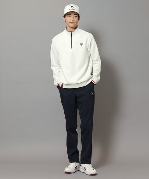 adabat(アダバット)の「【新レーベル ADABAT NAVY】せとはるコラボ ハーフジッププルオーバー(Tシャツ/カットソー・メンズ・カーキ系6/ホワイト系・50/48/46)」の7枚目の写真