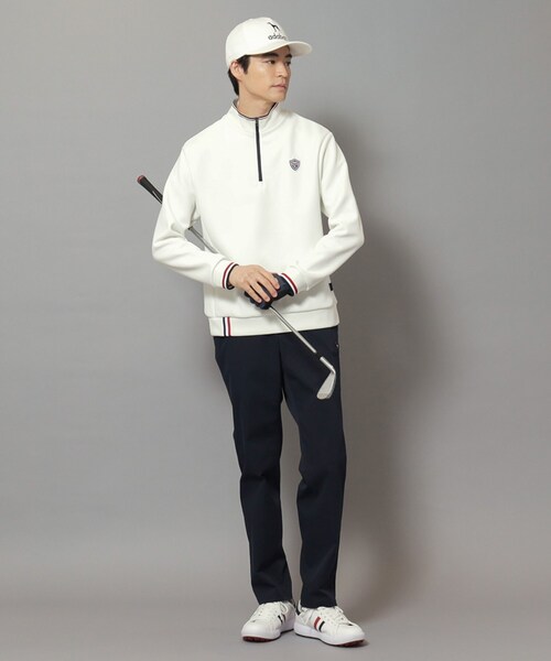 adabat(アダバット)の「【新レーベル ADABAT NAVY】せとはるコラボ ハーフジッププルオーバー(Tシャツ/カットソー・メンズ・カーキ系6/ホワイト系・50/48/46)」の8枚目の写真