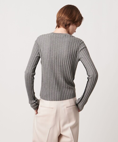 AEWEN MATOPH（イウエン マトフ）の「＜AEWEN MATOPH＞リブハンドステッチプルオーバーニット（ニット/セーター・レディース・グレー系/ブラック・FREE）」の14枚目の写真