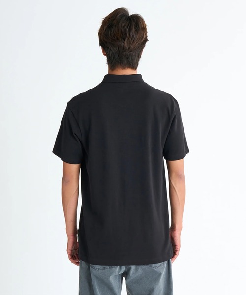 Quiksilver（クイックシルバー）の「DNA POLO /クイックシルバーロゴワンポイント半袖ポロシャツ（ポロシャツ・メンズ・グレー/ブラック・MEDIUM/LARGE/SMALL）」の7枚目の写真