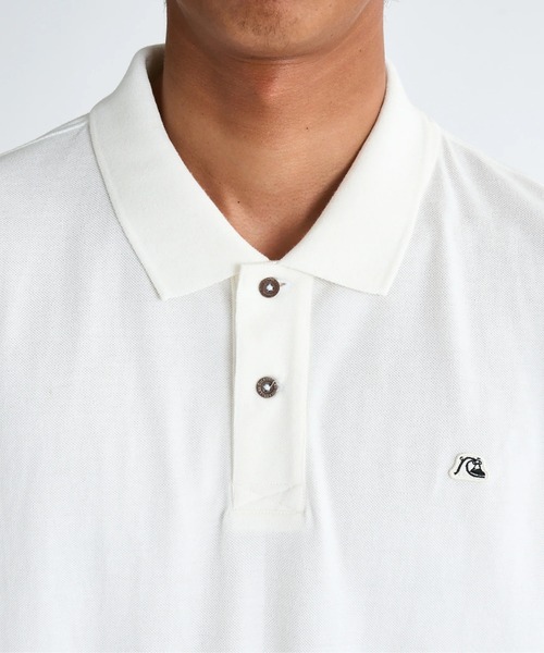 Quiksilver（クイックシルバー）の「DNA POLO /クイックシルバーロゴワンポイント半袖ポロシャツ（ポロシャツ・メンズ・グレー/ブラック・MEDIUM/LARGE/SMALL）」の9枚目の写真