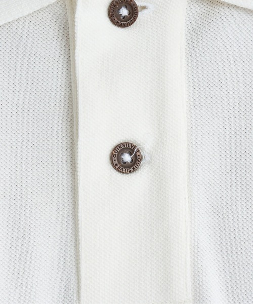 Quiksilver（クイックシルバー）の「DNA POLO /クイックシルバーロゴワンポイント半袖ポロシャツ（ポロシャツ・メンズ・グレー/ブラック・MEDIUM/LARGE/SMALL）」の11枚目の写真