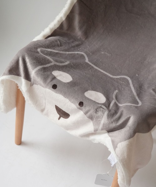 セール】【 Port / ポート 】 犬のかたち ブランケット / アニマル