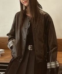 dezert ウール ノーカラージャケット ブラウン系 ビンテージ trim_ofkss_itemde4e9e3c8f2811e