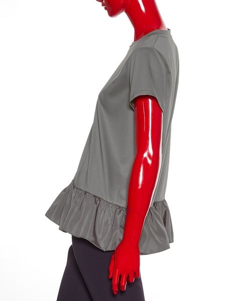 DOUBLE STANDARD CLOTHING（ダブルスタンダードクロージング）の「フリルデザインカットソー（WEB限定）（Tシャツ/カットソー・レディース・カーキ/チャコールグレー・FREE）」の7枚目の写真