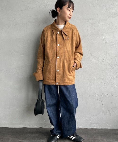 UNIVERSAL OVERALL オーバーサイズ レザージャケット UNIVERSAL OVERALL/ユニバーサルオーバーオール] 別注 オーバー