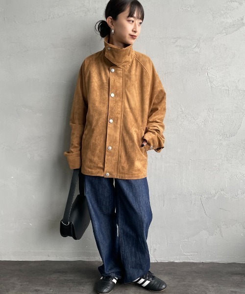UNIVERSAL OVERALL オーバーサイズ レザージャケット UNIVERSAL OVERALL/ユニバーサルオーバーオール] 別注 オーバー