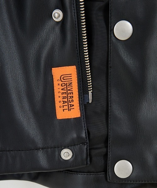 UNIVERSAL OVERALL オーバーサイズ レザージャケット UNIVERSAL OVERALL/ユニバーサルオーバーオール] 別注 オーバー