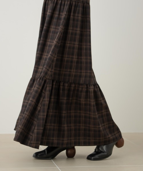 シャーリングティアードスカート（スカート）｜hinari（ヒナリ）の