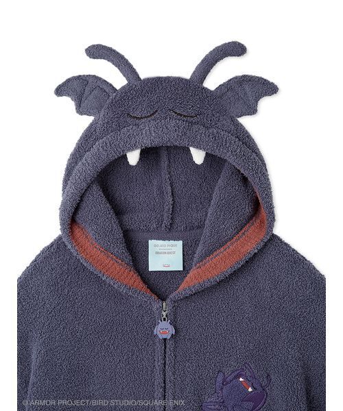 ジェラートピケ　SMサイズ　ドラゴンクエスト　　ドラキー　パーカー&ハーフパンツ ドラゴンクエスト】【ユニセックス】パウダードラキーパーカ