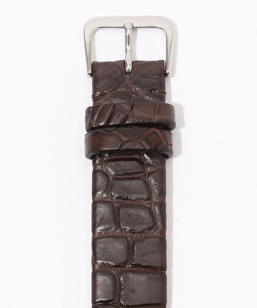 VAGUE WATCH CO.(ヴォーグウォッチカンパニー)の「【別注】VAGUE WATCH Coussin Sophie クロコダイルベルト クォーツウォッチ(アナログ腕時計・メンズ・ブラック系その他/ホワイト系その他・FREE)」の6枚目の写真