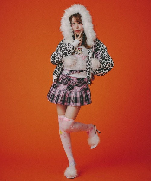 GALFY】ぎゃるマシぱぁかぁ / 【ガルフィー】ヒョウ柄フェイクファー