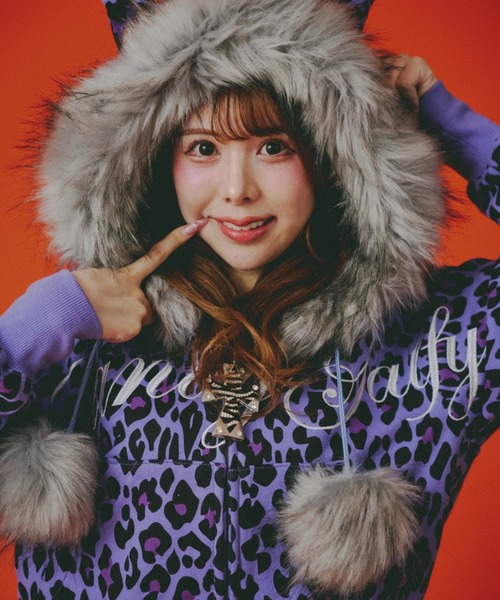 GALFY】ぎゃるマシぱぁかぁ / 【ガルフィー】ヒョウ柄フェイクファー