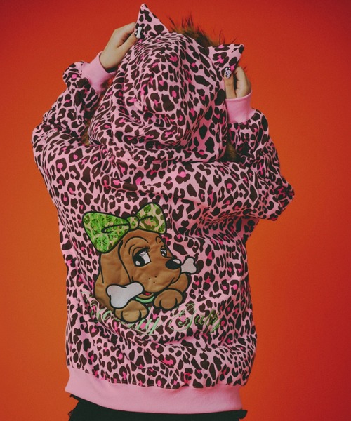 GALFY】ぎゃるマシぱぁかぁ / 【ガルフィー】ヒョウ柄フェイクファー