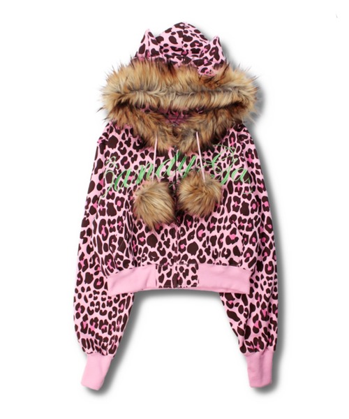 GALFY】ぎゃるマシぱぁかぁ / 【ガルフィー】ヒョウ柄フェイクファー